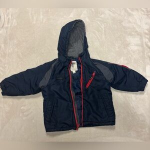 Vintage OshKosh B'gosh Navy and Red Kids Puffer Jacket